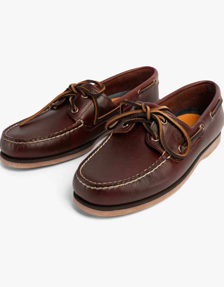 CLASSIC BOAT Mens Deck Shoes Brown