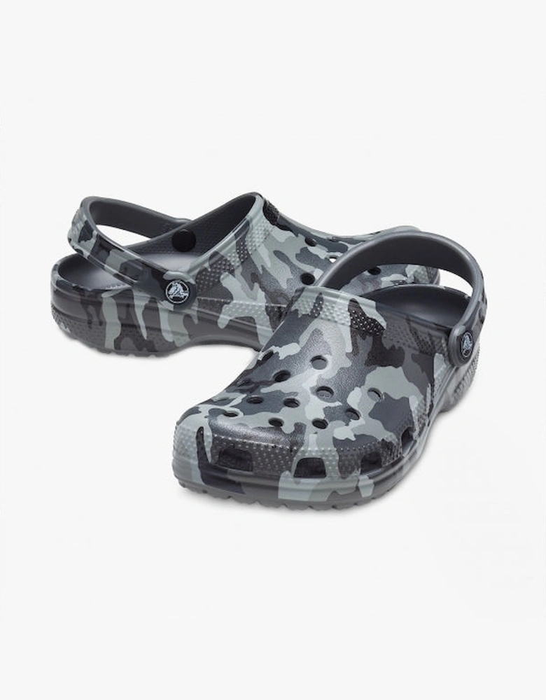 206454-0IE CLASSIC PRINTED CAMO Unisex Clogs Slate Grey/Multi