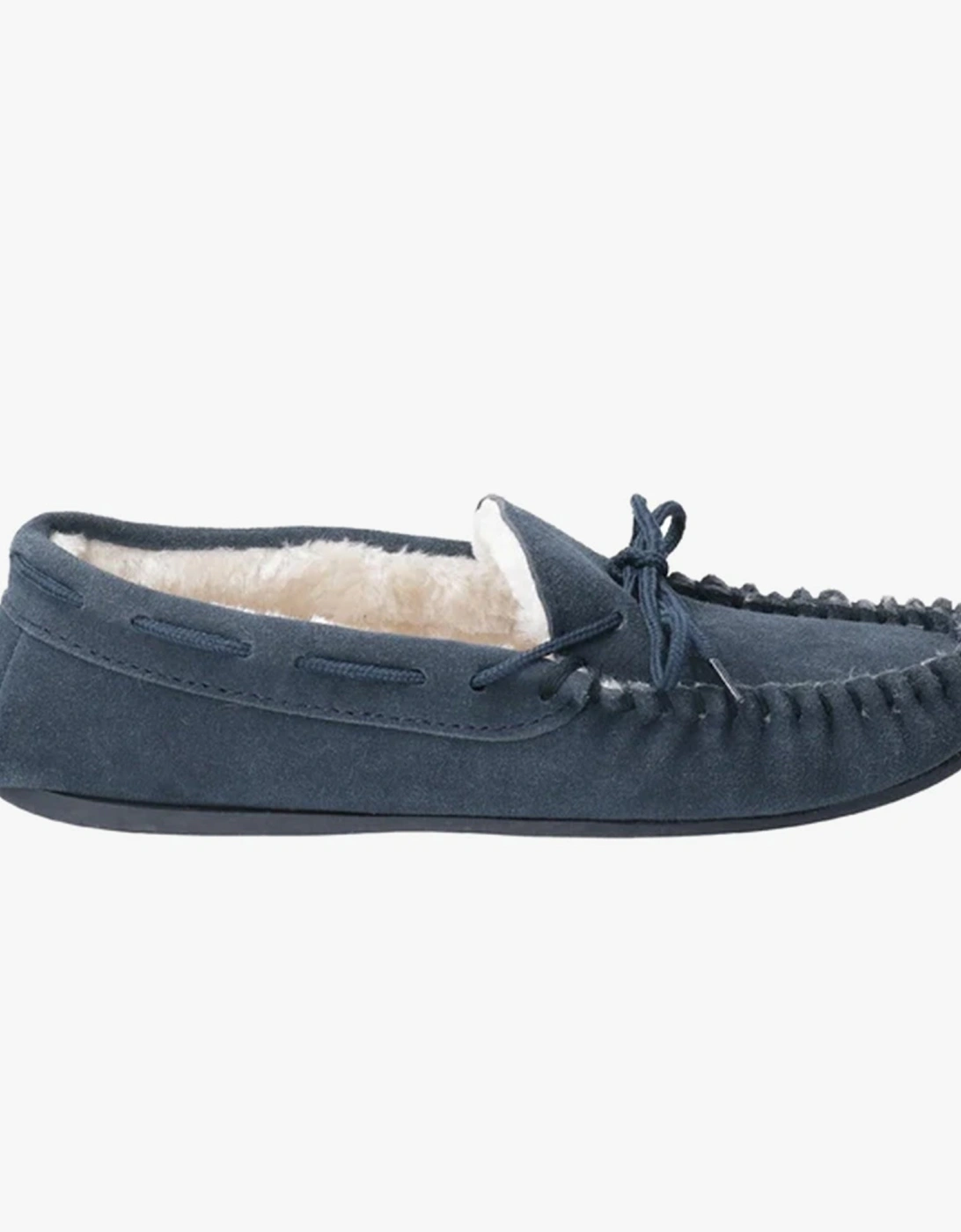 ALLIE Womens Slippers Navy, 5 of 4