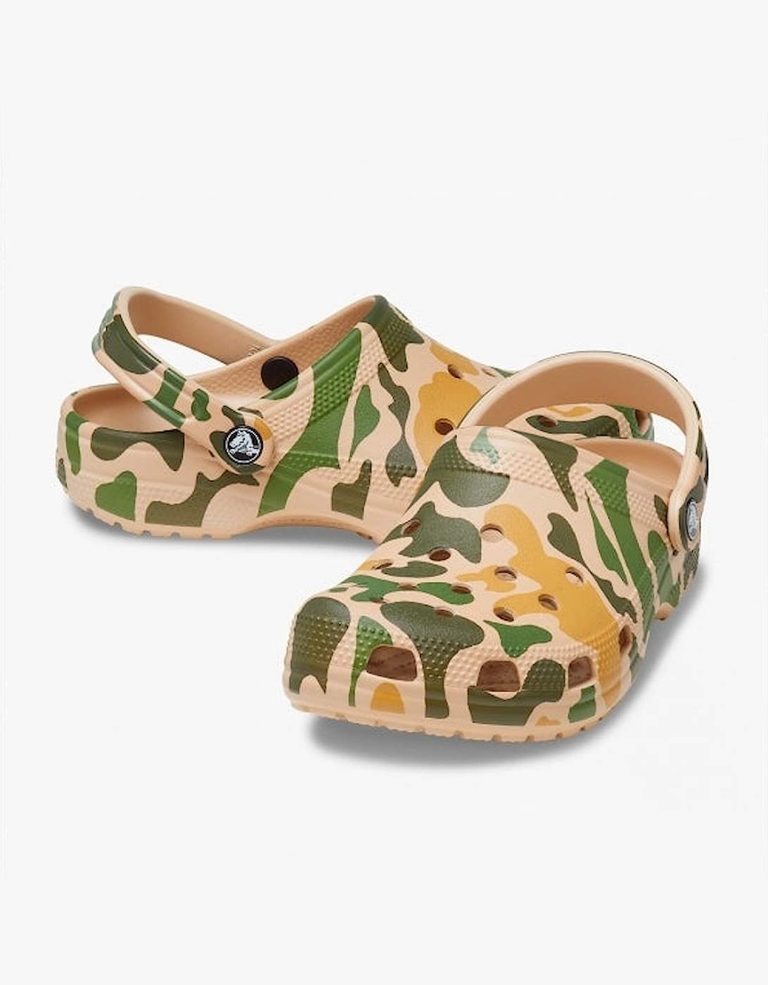 206454-2Y6 CLASSIC PRINTED CAMO Mens Clogs Chai/Tan