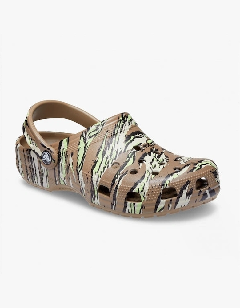 206454-260 CLASSIC PRINTED CAMO Mens Clogs Khaki