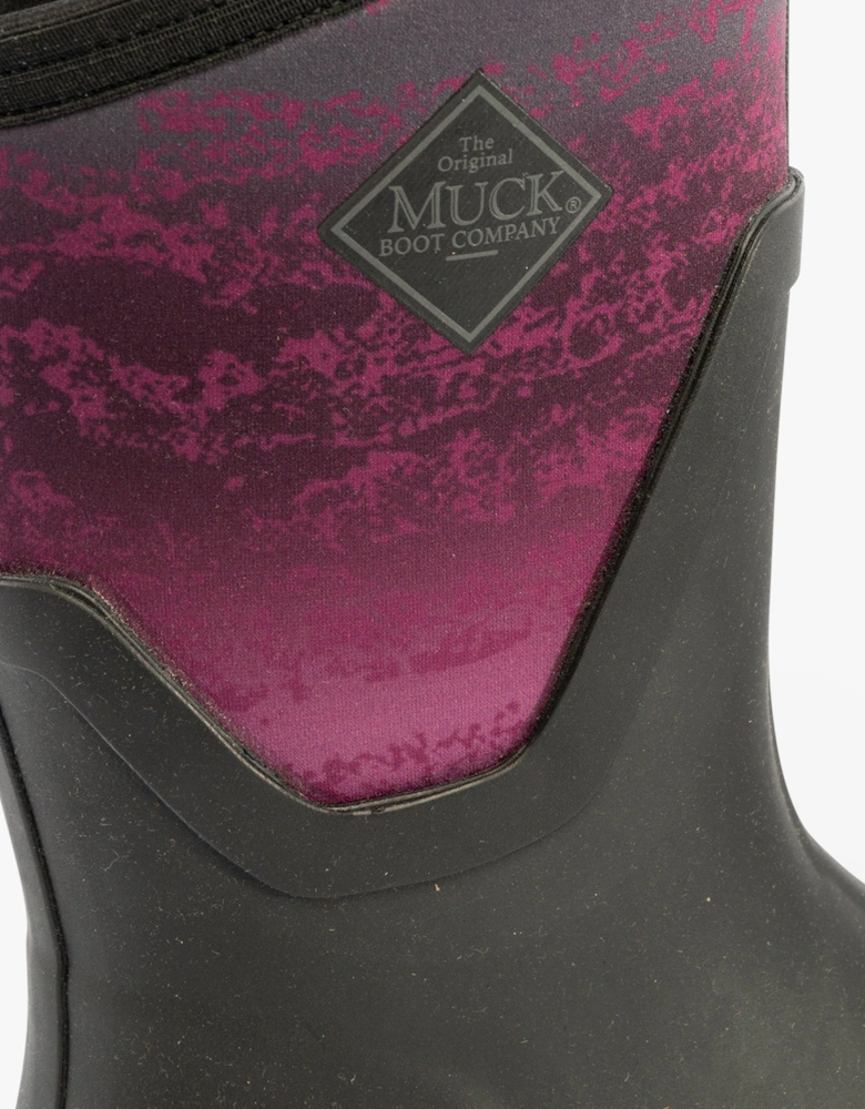 Muck Boots ARCTIC SPORT 2 MID Womens Rubber Wellington Boots Black/Magenta