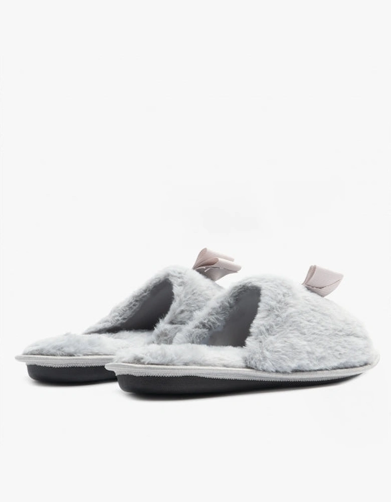 Jo & Joe EMPRESS Womens Open Toe Mule Slippers Grey