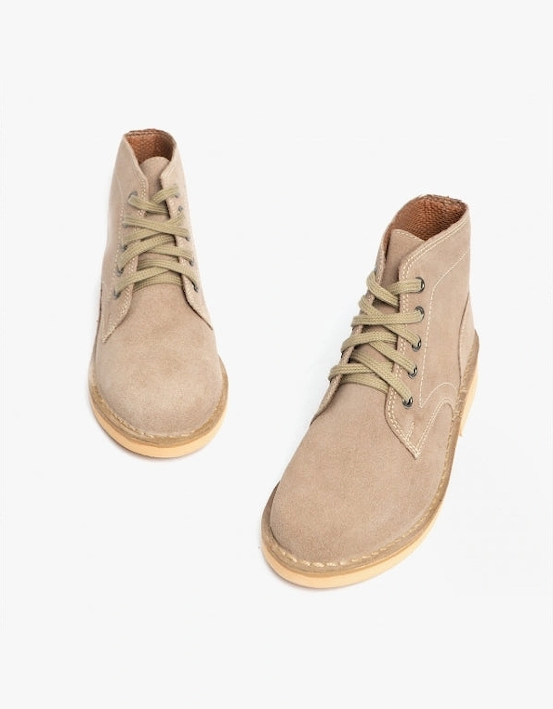 M468TS Mens Desert Boots Dark Taupe