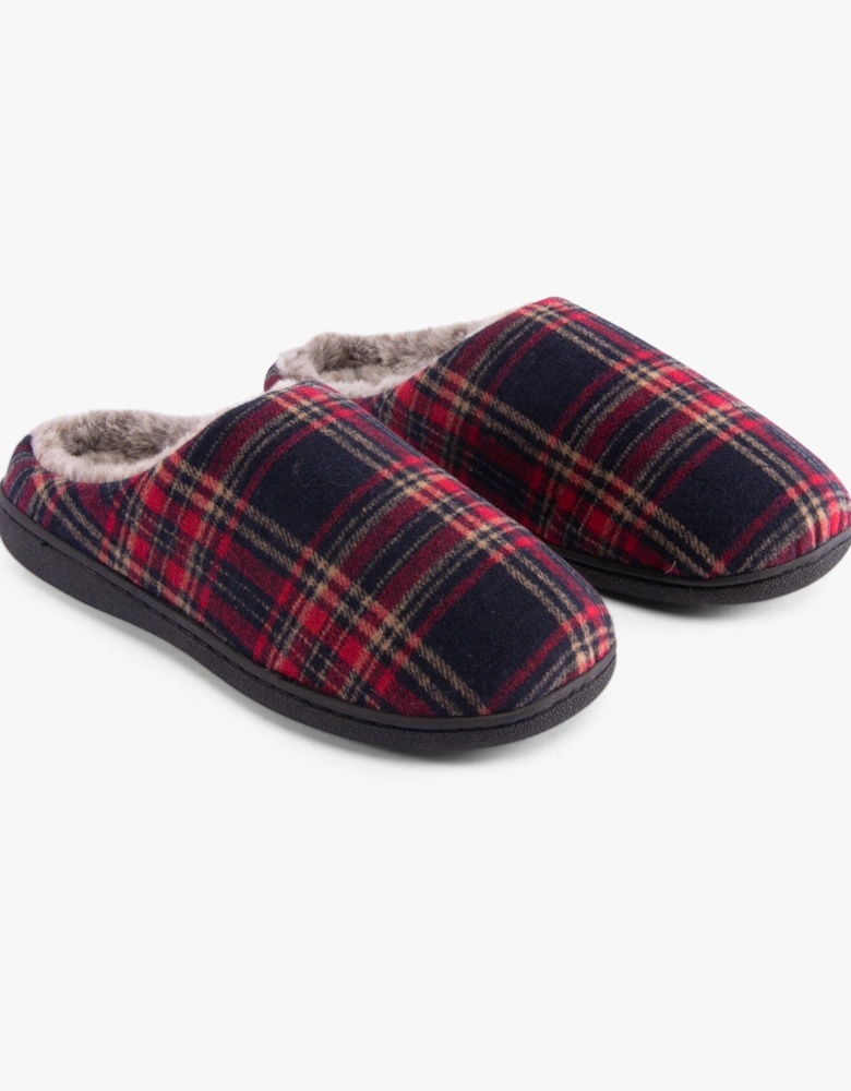 Jo & Joe FALKIRK Mens Slippers Red