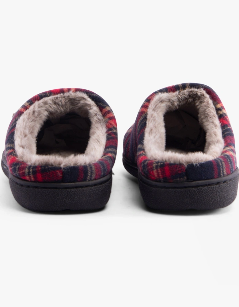 Jo & Joe FALKIRK Mens Slippers Red