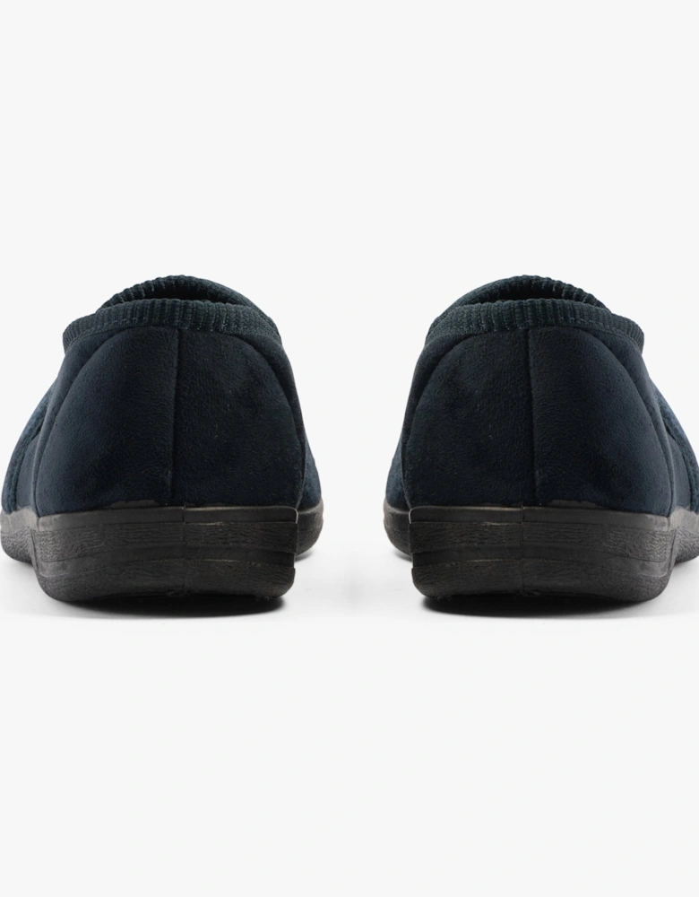 Jo & Joe GEOFF Mens Full Slippers Navy