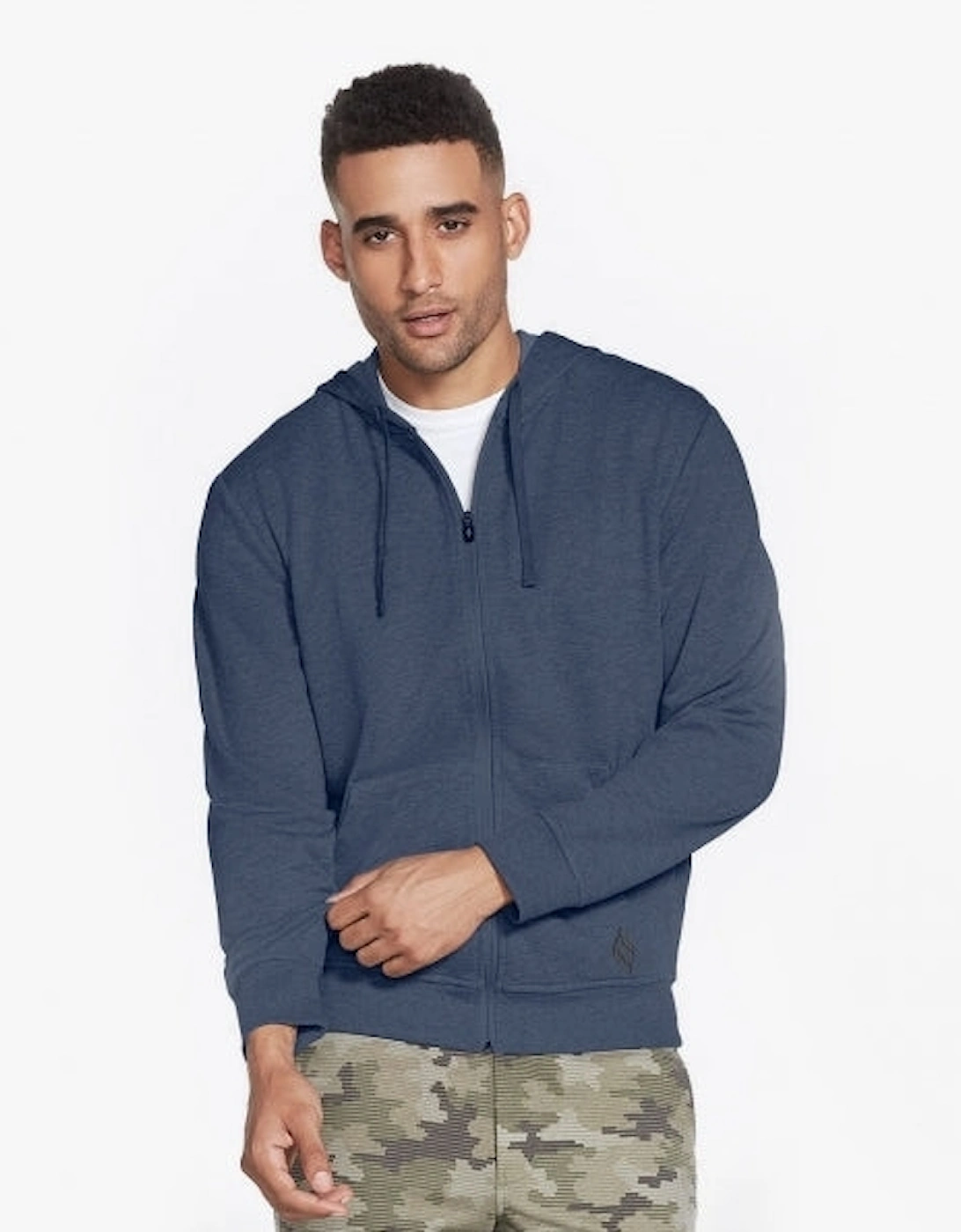 Men's Skechers M3JA181/NVY GOWALK EVERYWHERE FZ Mens Zip Through Jacket Navy - Blue - Size: SMALL