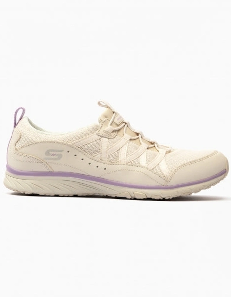 104281/NAT GRATIS SPORT-LIVE GOLDEN Womens Bungee-Lace Trainers Natural