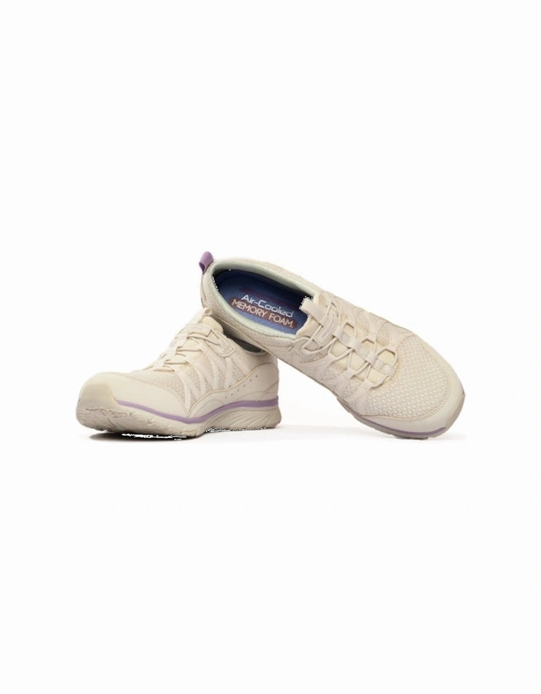 104281/NAT GRATIS SPORT-LIVE GOLDEN Womens Bungee-Lace Trainers Natural