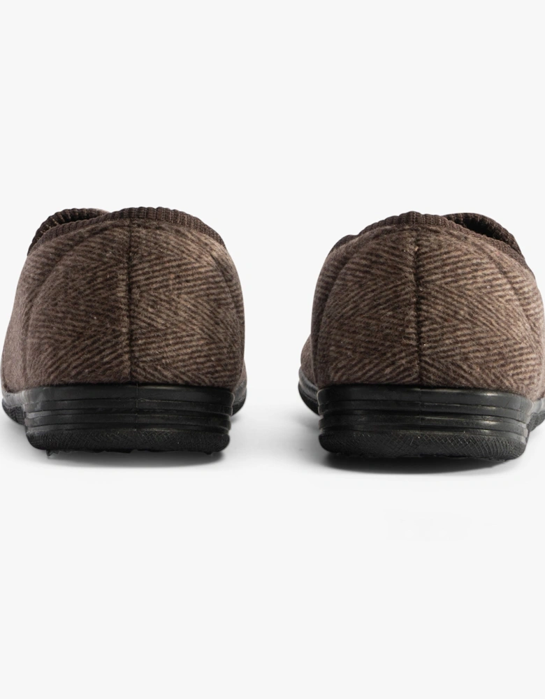 Jo & Joe HAIG Mens Slippers Brown