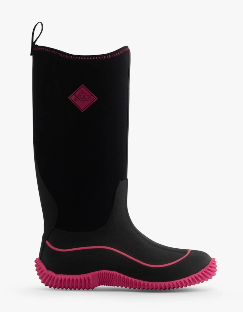 Muck Boots HALE Womens Wellington Boots Black/Pink