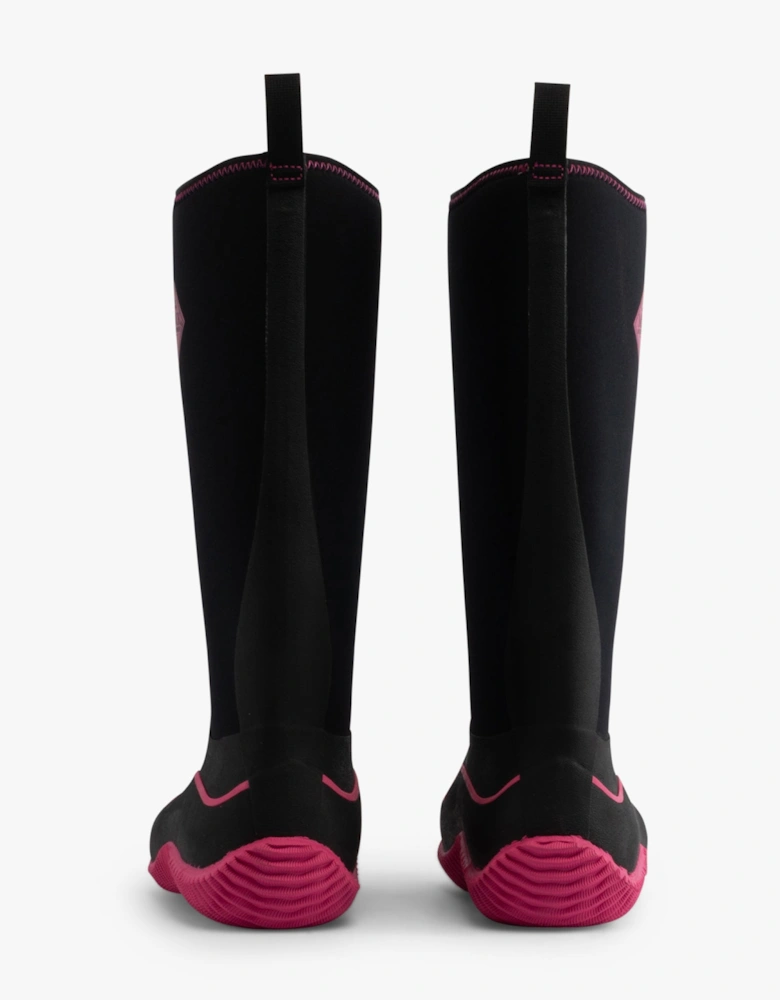 Muck Boots HALE Womens Wellington Boots Black/Pink