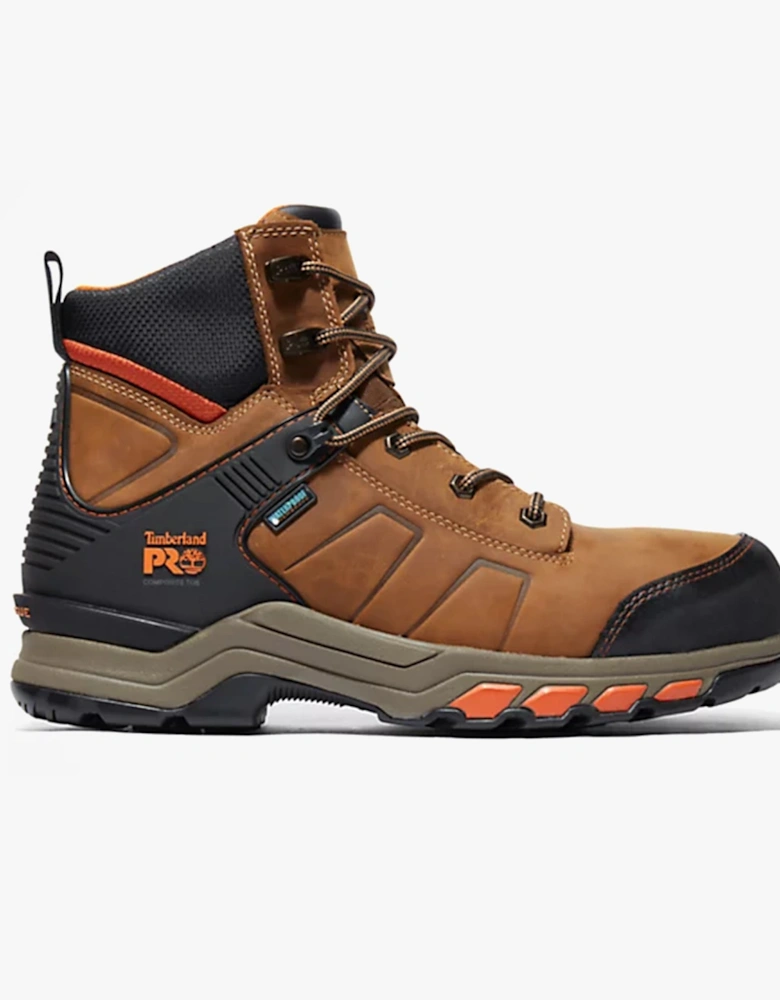 Pro HYPERCHARGE WORK Mens Leather Safety Boots Brown