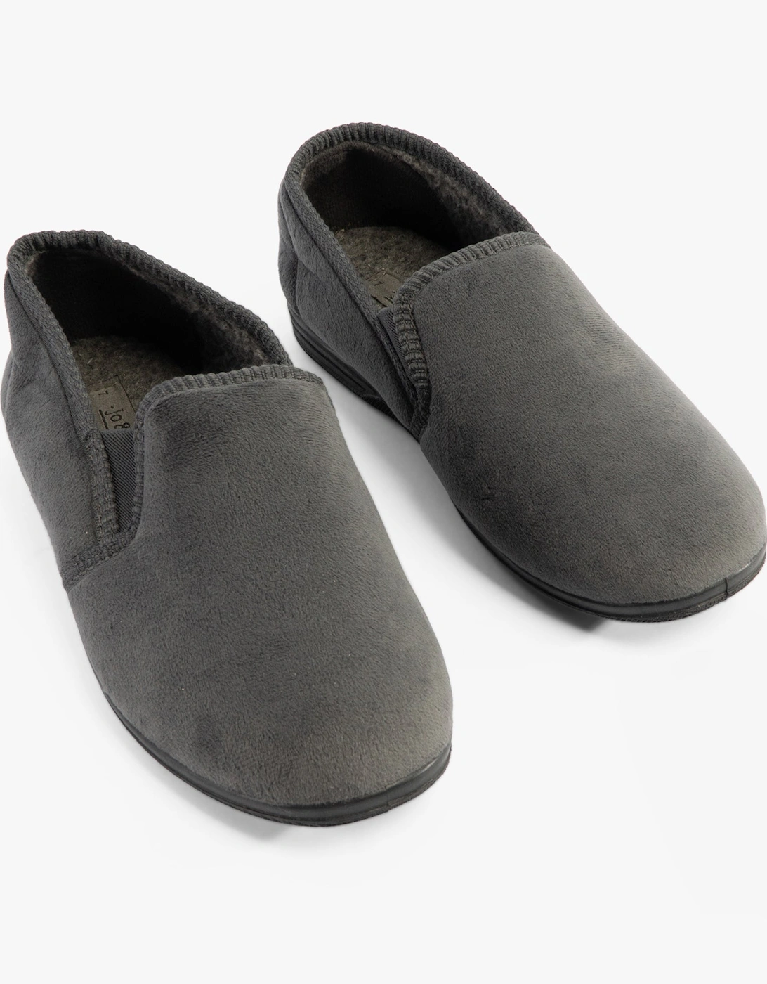 Jo & Joe JAKE Mens Full Slippers Grey