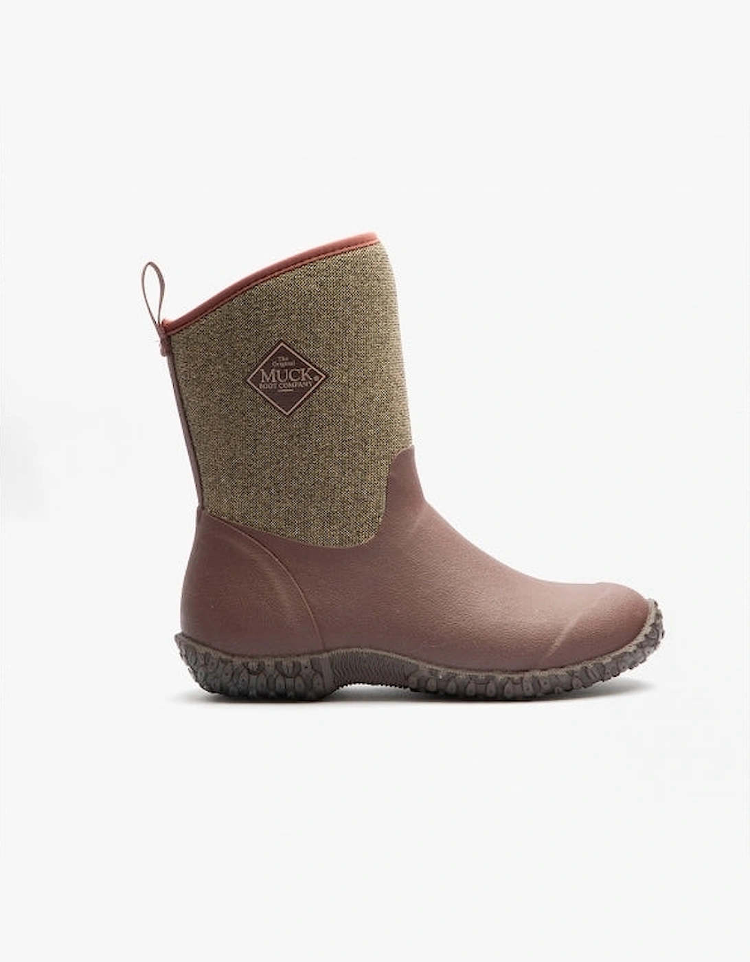 Women's Muck Boots MUCKSTER II MID Womens Rubber Short Boots Raisin - Brown - Size: 9
