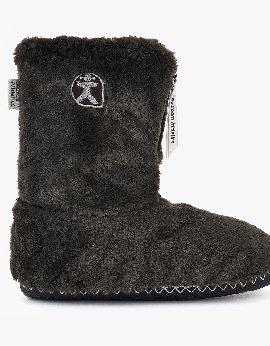 MARILYN Womens Faux Fur Boot Slippers Charcoal, 6 of 5