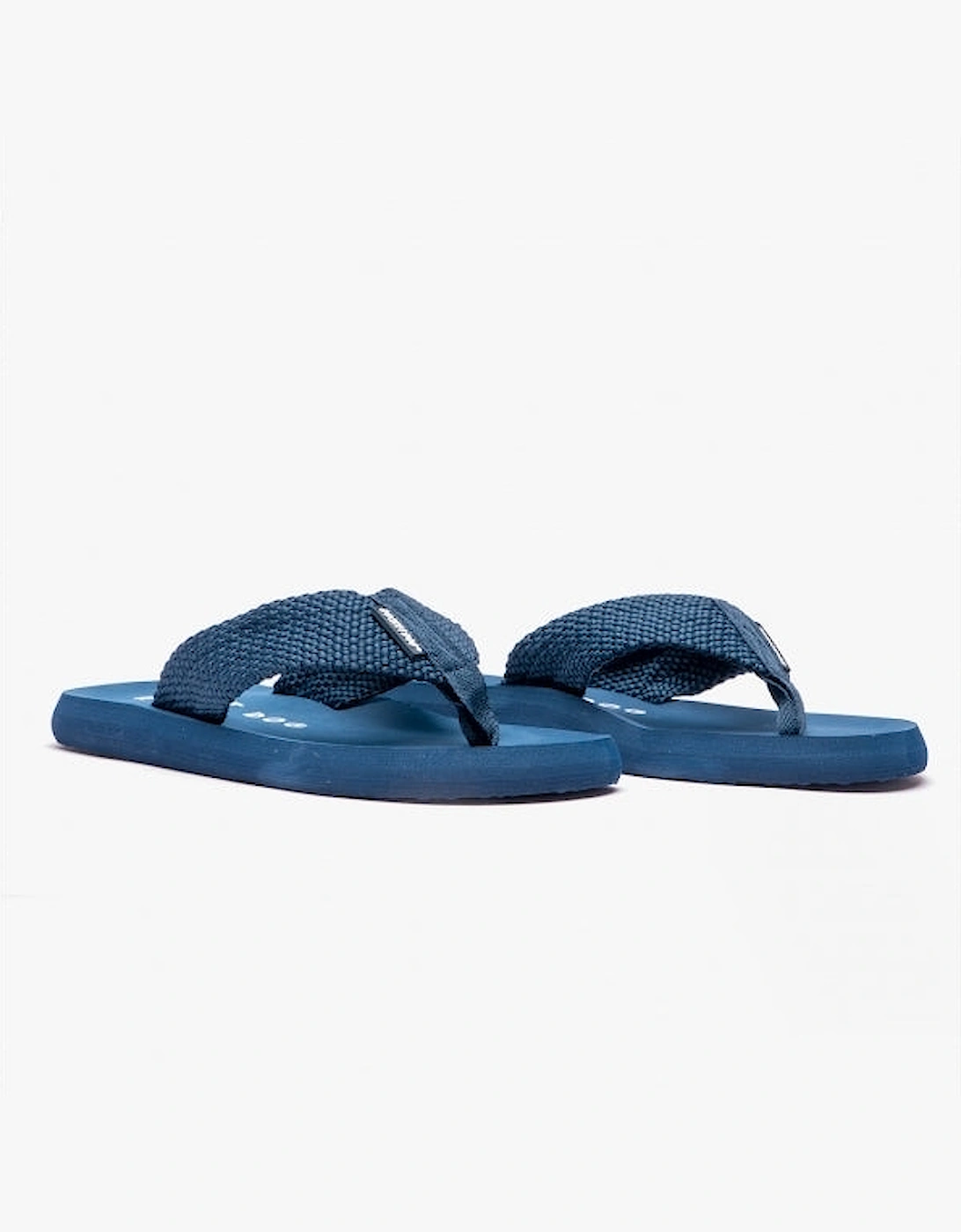 ADIOS Womens Webbing Flip-Flops Navy