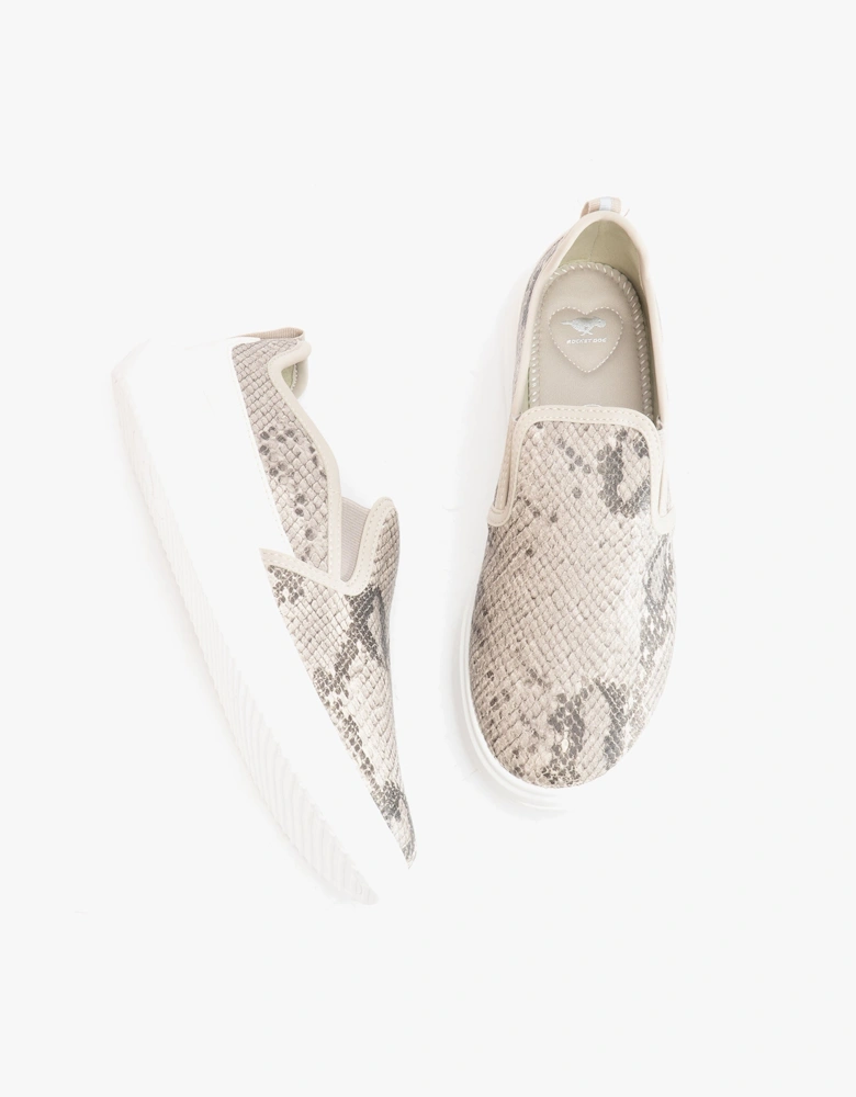 BECKI RAWLEY Womens Slip On Trainers Animal