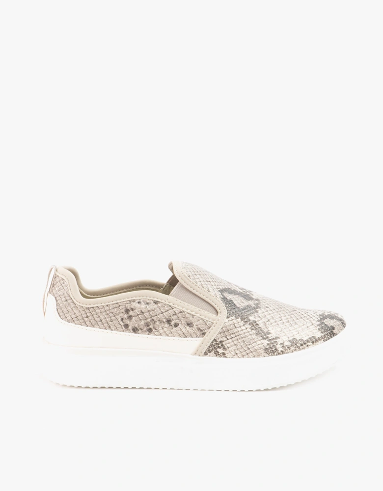 BECKI RAWLEY Womens Slip On Trainers Animal