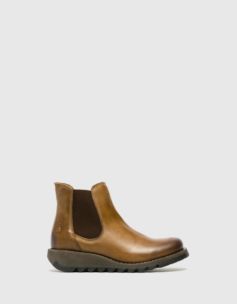 SALV Womens Chelsea Boots Camel