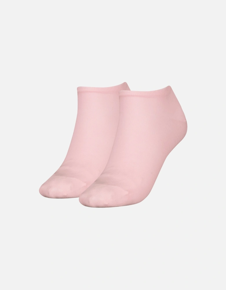 2 Pack Trainer Womens Ankle Socks Pink