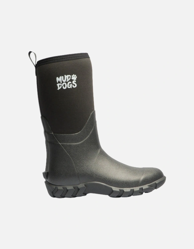 RUTLAND MID Unisex Neoprene Wellington Boots Black