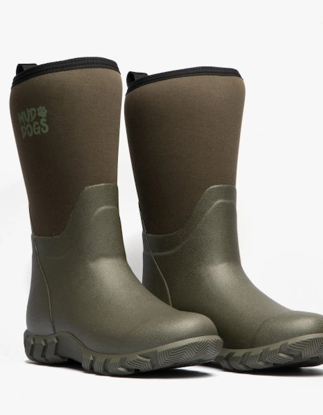 RUTLAND MID Unisex Neoprene Wellington Boots Olive