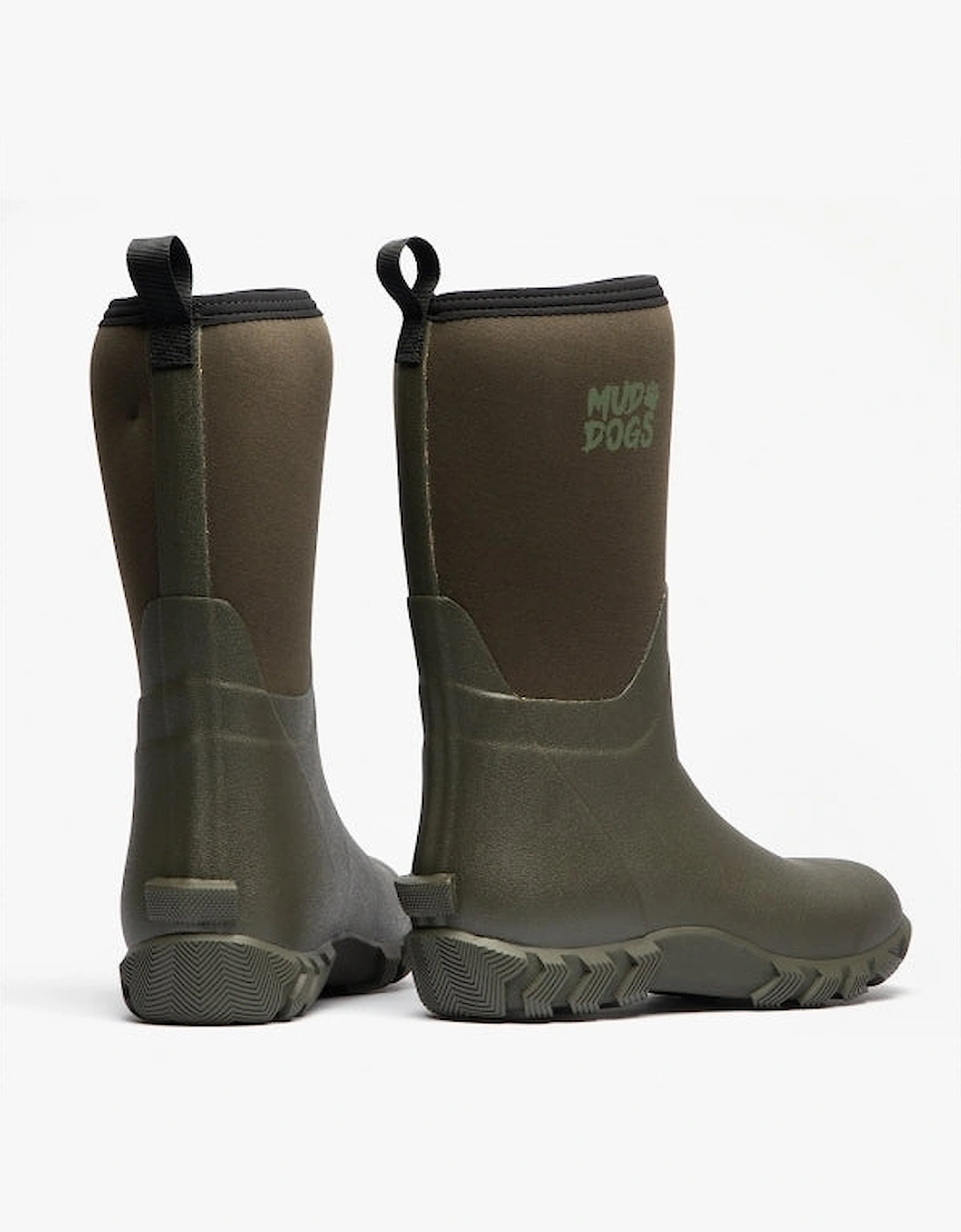 RUTLAND MID Unisex Neoprene Wellington Boots Olive