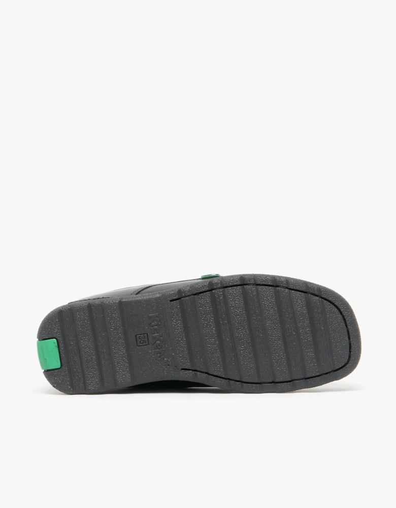114237 FRAGMA LACE 4 EYE Boys School Shoes Black