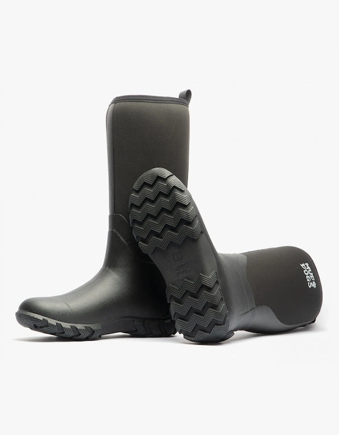 RUTLAND TALL Neoprene Wellington Boots Black