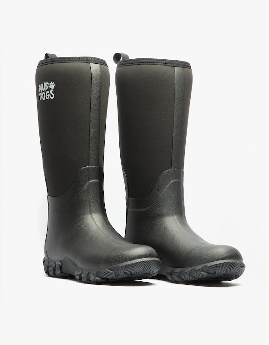 RUTLAND TALL Neoprene Wellington Boots Black