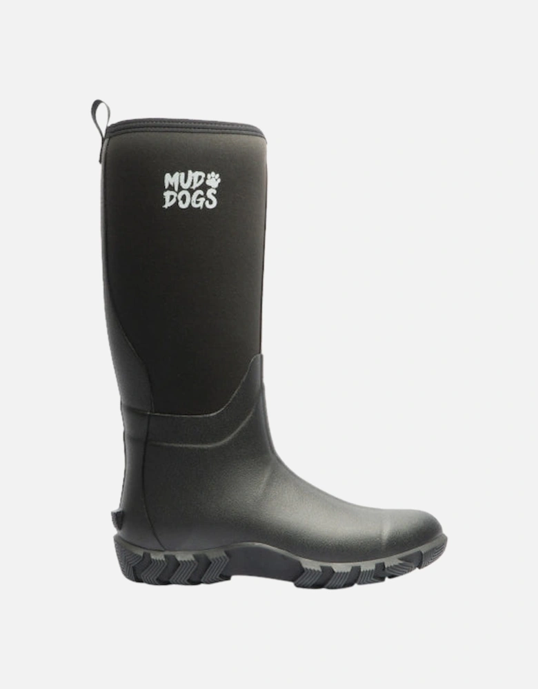 RUTLAND TALL Neoprene Wellington Boots Black