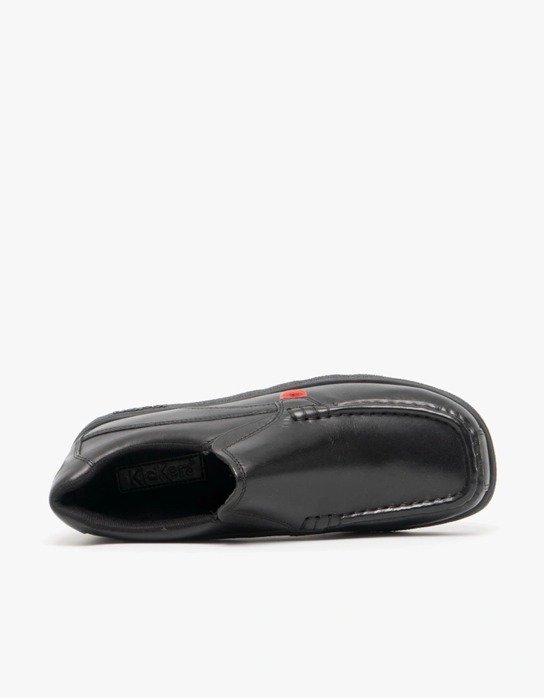 FRAGMA SLIP Leather Shoes Black