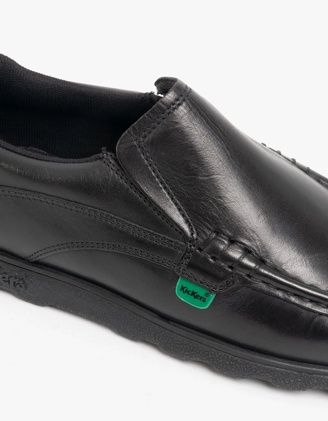 FRAGMA SLIP Leather Shoes Black