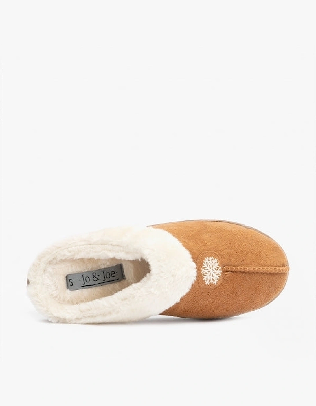 Jo & Joe SNUGGLE Womens Mule Slippers Cognac