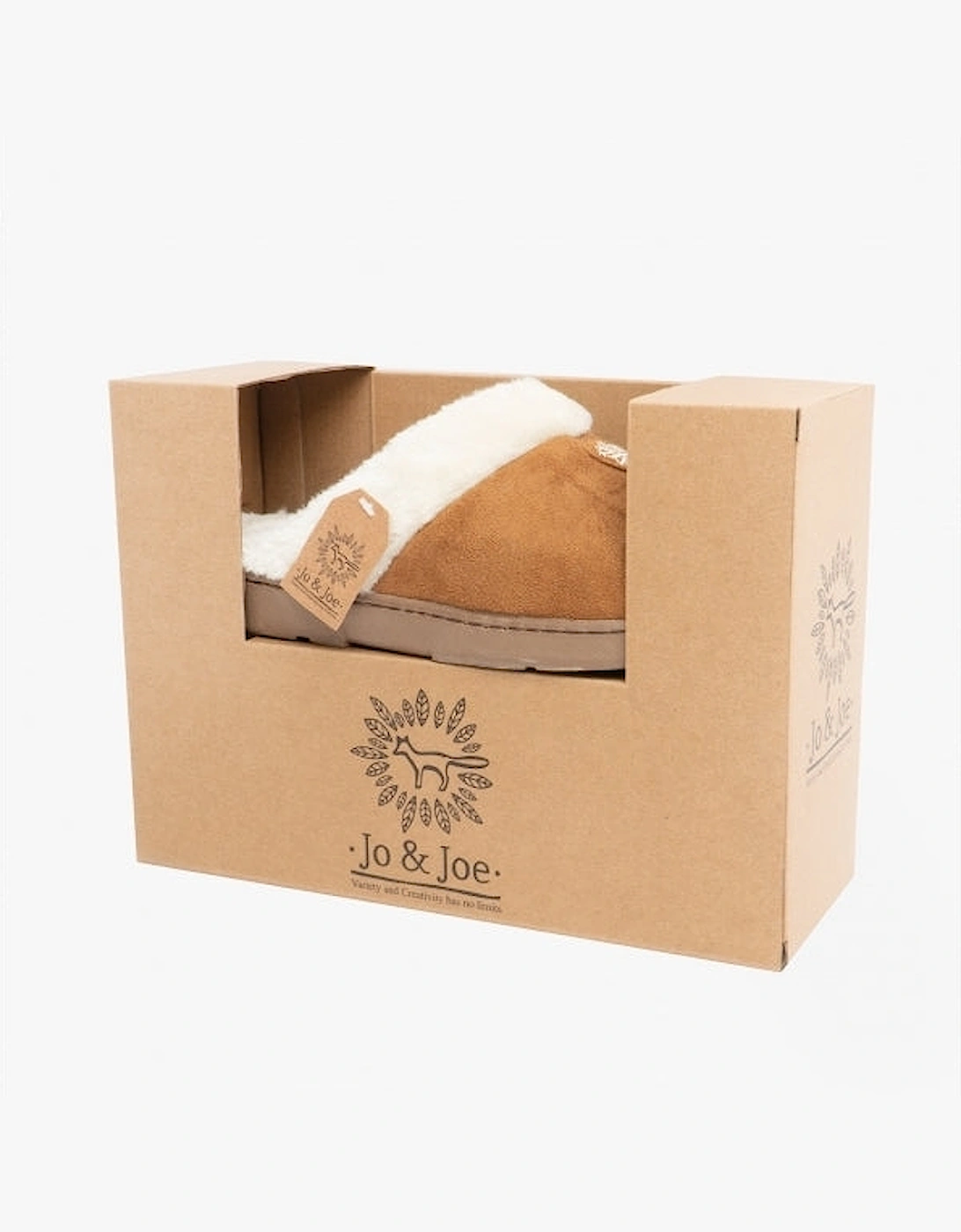 Jo & Joe SNUGGLE Womens Mule Slippers Cognac