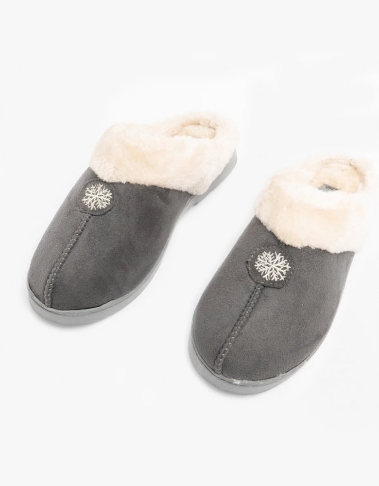 Jo & Joe SNUGGLE Womens Slippers Charcoal