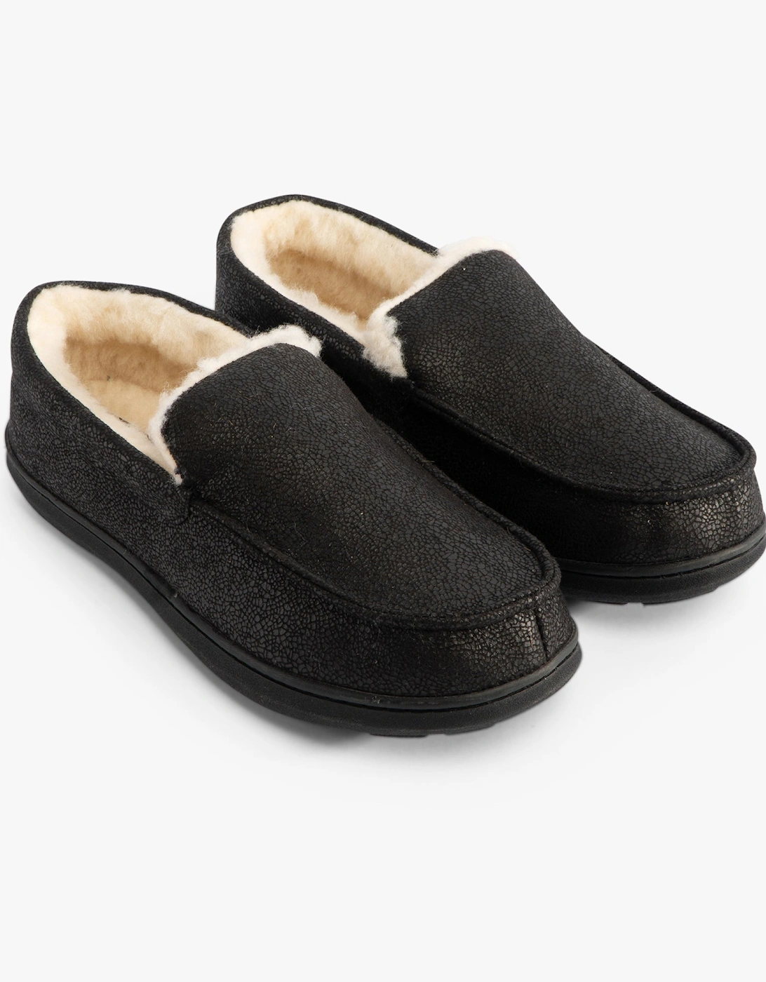 Jo & Joe SPENCER Mens Slippers Black