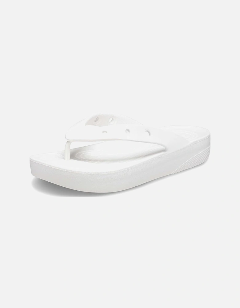 207714-100 CLASSIC PLATFORM FLIP Womens Flip-Flops White