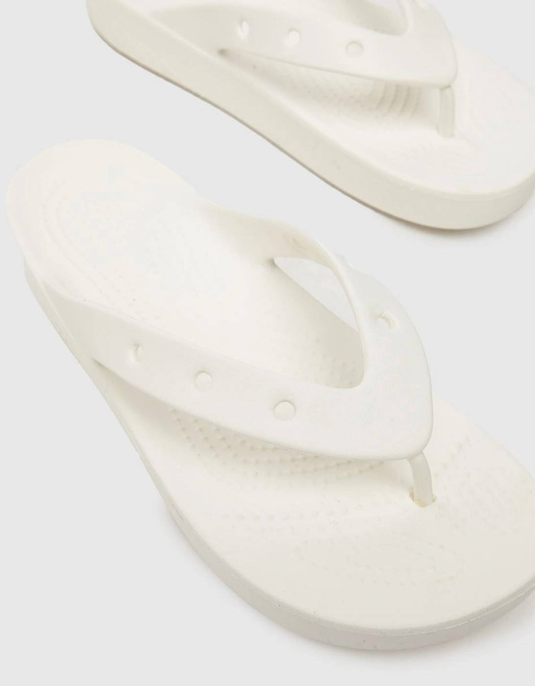 207714-100 CLASSIC PLATFORM FLIP Womens Flip-Flops White