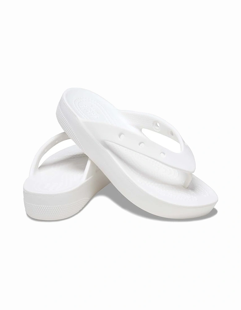 207714-100 CLASSIC PLATFORM FLIP Womens Flip-Flops White