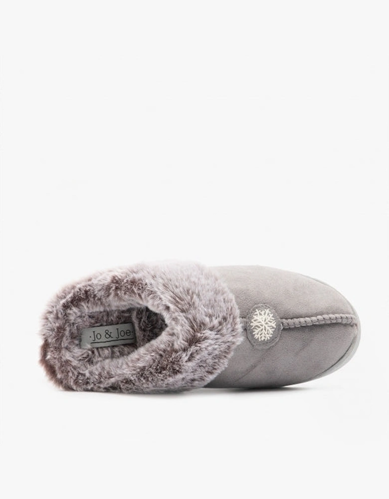 Jo & Joe SPLENDOUR Womens Mule Slippers Grey