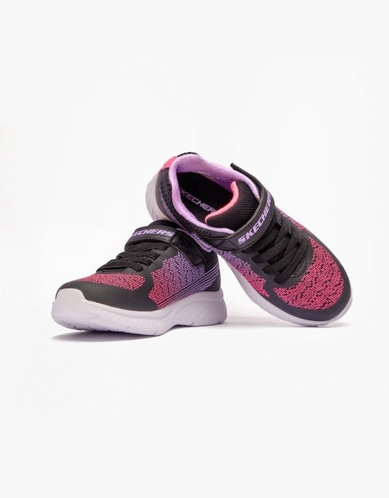 303610L/BKLV MICROSPEC MAX PLUS-OMBRE DAYS Girls Trainers Black/Lavender