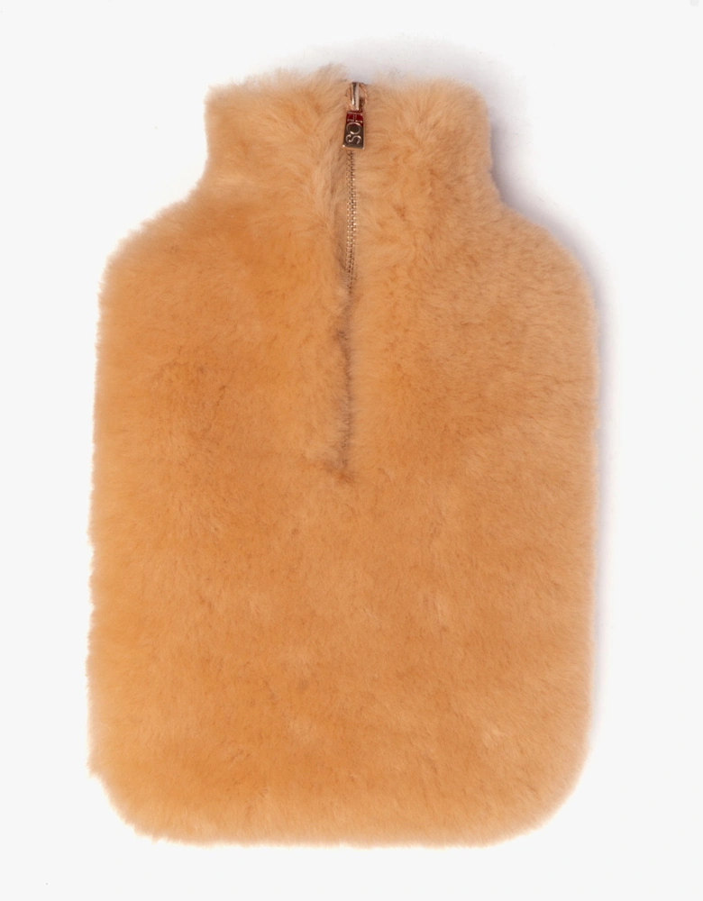 IRIS Sheepskin Hot Water Bottle Chestnut