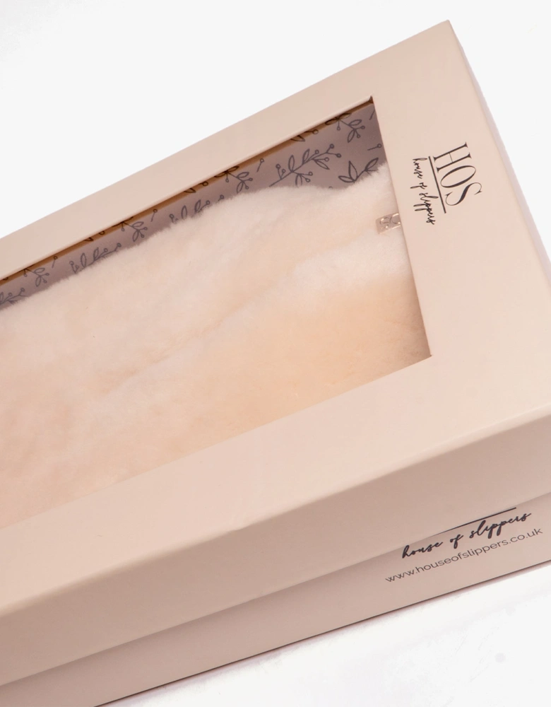 IRIS Sheepskin Hot Water Bottle Cream