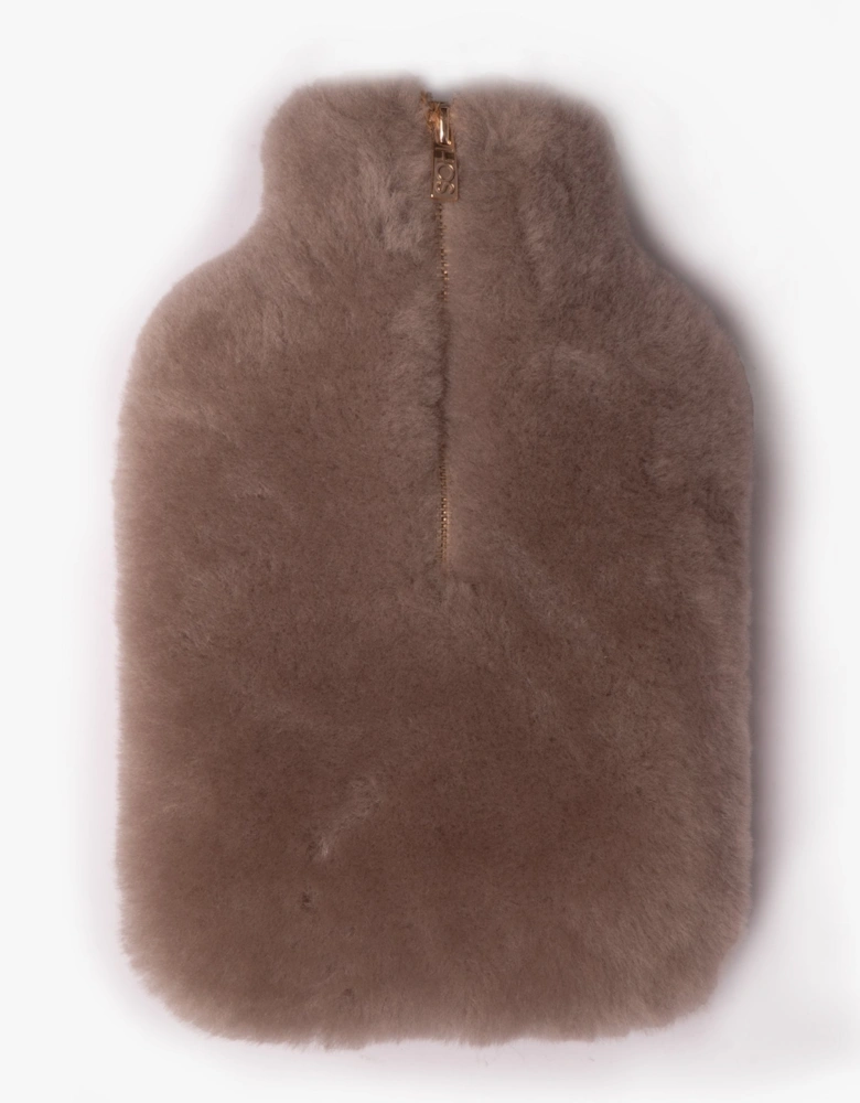 IRIS Sheepskin Hot Water Bottle Grey