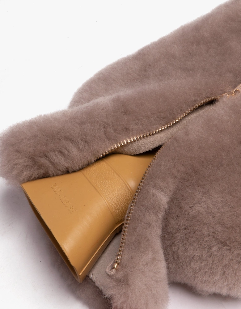 IRIS Sheepskin Hot Water Bottle Grey