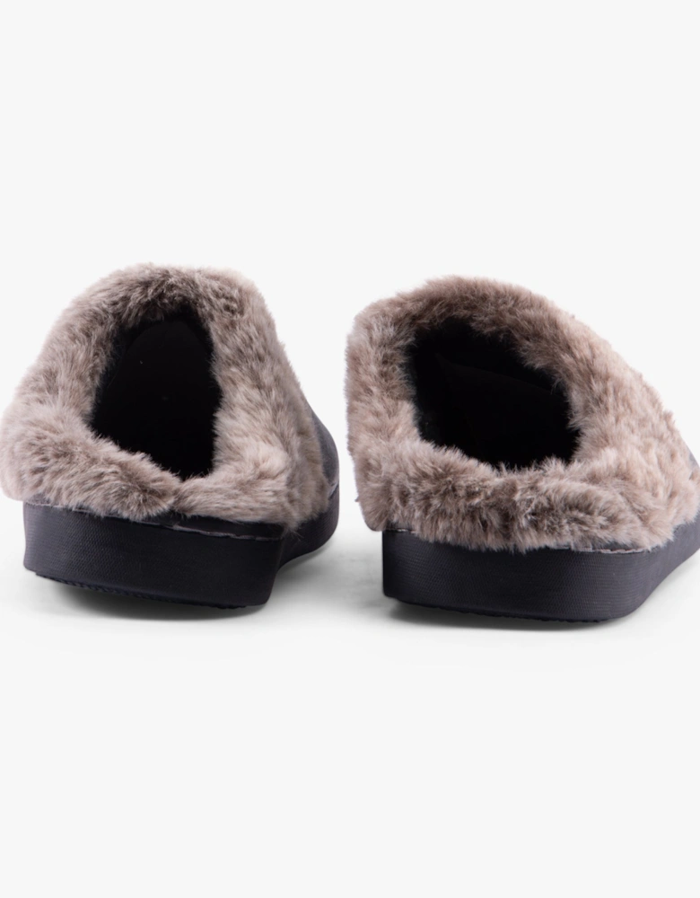 Jo & Joe TRIXIE Womens Slippers Charcoal