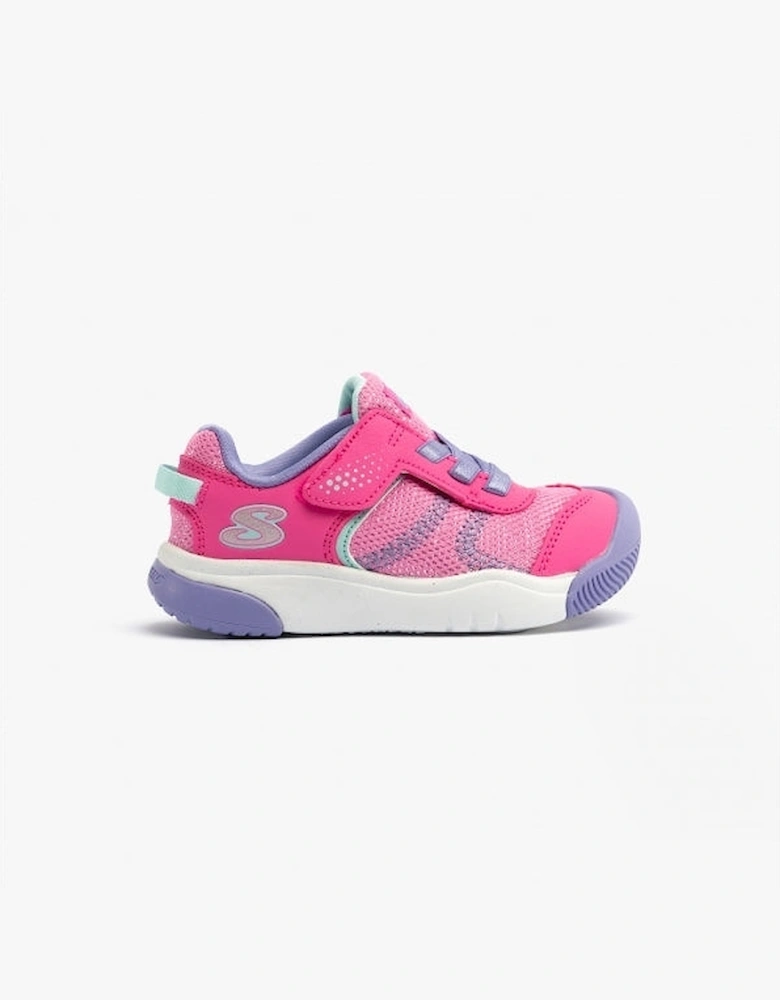 302820N/HPLV MIGHTY TOES - SOLE STEPPERS Girls Trainers Hot Pink/Lavender